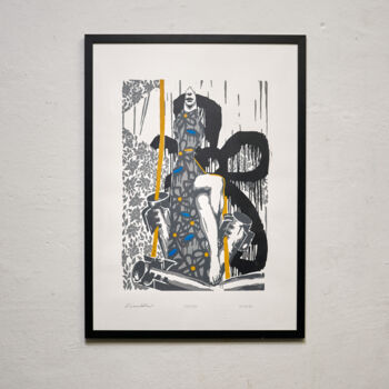 印花与版画 标题为“destruction Silk sc…” 由Mykhailo Korobkov, 原创艺术品, 丝网印刷