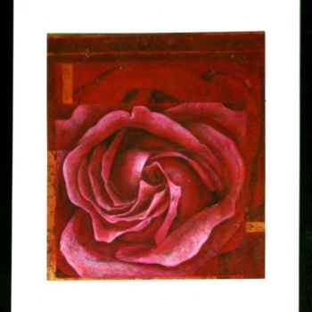 Peinture intitulée "Rose orientale" par Myla, Œuvre d'art originale, Autre