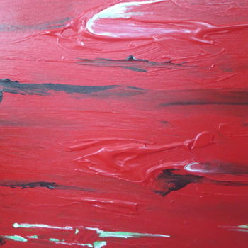 Pintura titulada "red-hot-anger-acryl…" por Marianne Charlotte Mylonas-Svikovsky (Marlo), Obra de arte original, Acrílico