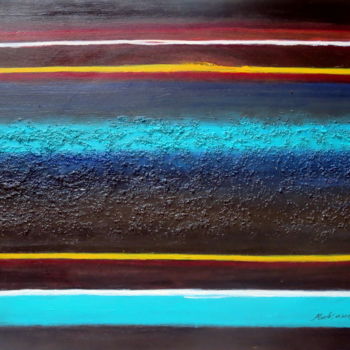 Peinture intitulée "vibrations-hivernal…" par Marianne Charlotte Mylonas-Svikovsky (Marlo), Œuvre d'art originale, Acrylique