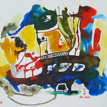 Malerei mit dem Titel "N° 24" von Marie-Paule Jouin (MYP), Original-Kunstwerk, Tinte