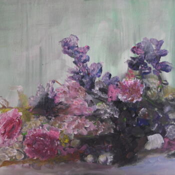 绘画 标题为“Un bouquet de fleur…” 由Audran, 原创艺术品, 丙烯