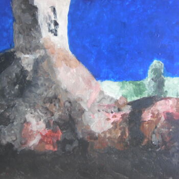 Painting titled "La petite chapelle…" by Audran, Original Artwork, Pigments