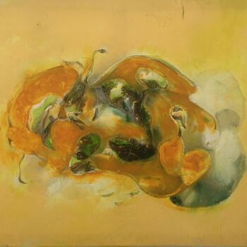 Peinture intitulée "La naissance du dra…" par Audran, Œuvre d'art originale, Acrylique