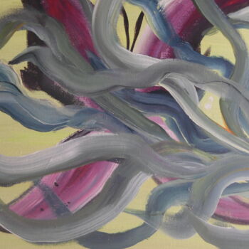 Peinture intitulée "La danse des algues" par Audran, Œuvre d'art originale, Acrylique