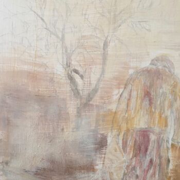 Pittura intitolato "Un Chemin vers l'Hi…" da Audran, Opera d'arte originale, pigmenti