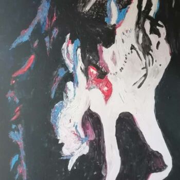 Painting titled "La Déesse Cachée" by Audran, Original Artwork, Acrylic