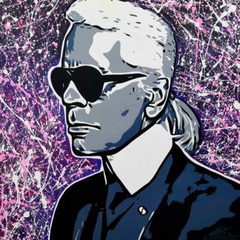 「KARL」というタイトルの絵画 Myriam Bellangerによって, オリジナルのアートワーク, アクリル