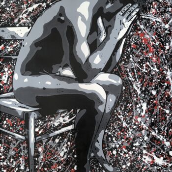 Картина под названием "SENSIBILITÉ" - Myriam Bellanger, Подлинное произведение искусства, Акрил