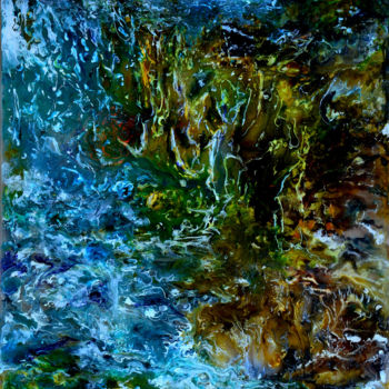 Peinture intitulée "VERS' eau" par Myriam Bollender, Œuvre d'art originale, Autre