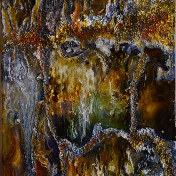 Malerei mit dem Titel "abysse" von Myriam Bollender, Original-Kunstwerk, Andere