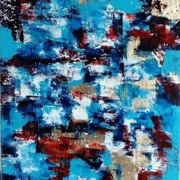 Painting titled "A piece of space" by Myriam Carbonnier (Myri- âme C), Original Artwork, Acrylic