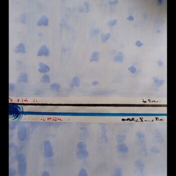 Картина под названием "Sérénité bleue" - Myriam Carbonnier (Myri- âme C), Подлинное произведение искусства, Акрил