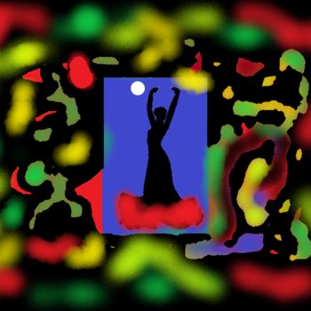 Arte digitale intitolato "Flamenca.png" da Myriam Djaouk, Opera d'arte originale