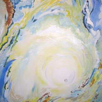 Malerei mit dem Titel "Coeur d'huitre" von Myriam Fischer, Original-Kunstwerk, Acryl