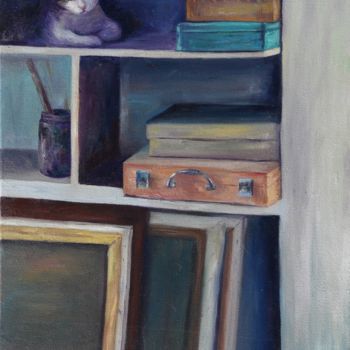 Pintura intitulada "Escondido" por Myriam Lucas, Obras de arte originais, Óleo