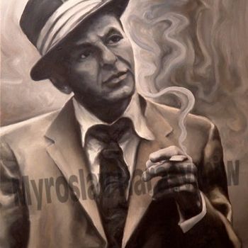 Painting titled "Frank Sinatra" by Myroslav Harasymiw, Original Artwork
