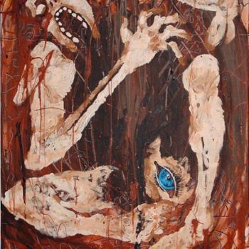 Painting titled "Cadaver" by Myroslav Harasymiw, Original Artwork