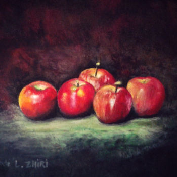 Painting titled "The apples" by Abdél Zhairi, Original Artwork