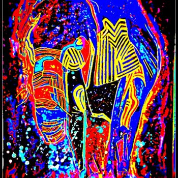 Arte digital titulada "africa" por Mysane, Obra de arte original, Pintura Digital