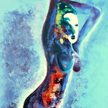 Картина под названием "nu-masqué" - Mysane, Подлинное произведение искусства, Другой