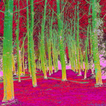 Digital Arts titled "un-peuple-vert." by Mysane, Original Artwork, Digital Painting