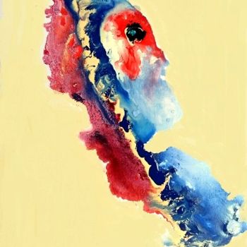Peinture intitulée "A la-barbe-fleurie" par Mysane, Œuvre d'art originale, Autre