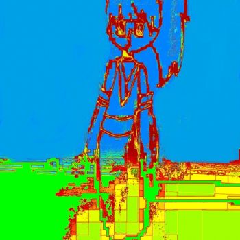 Цифровое искусство под названием "miss-pixels" - Mysane, Подлинное произведение искусства, Цифровая живопись