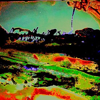 Arts numériques intitulée "planete-sauvage" par Mysane, Œuvre d'art originale, Peinture numérique