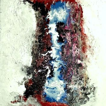 Peinture intitulée "le-fleuve-blanc" par Mysane, Œuvre d'art originale, Autre