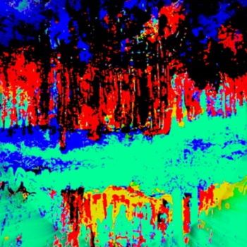 Digital Arts titled "reflets" by Mysane, Original Artwork, Digital Painting