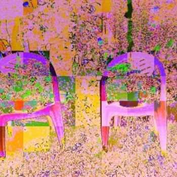 "deux-chaises-fleuri…" başlıklı Dijital Sanat Mysane tarafından, Orijinal sanat, Dijital Resim