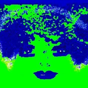 Digital Arts titled "verde azul no españ…" by Mysane, Original Artwork, Digital Painting