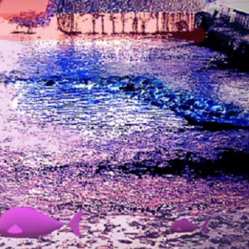 Arts numériques intitulée "en-violet" par Mysane, Œuvre d'art originale, Peinture numérique