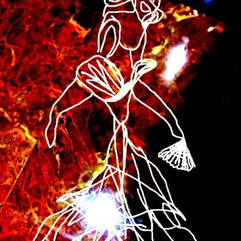 Arts numériques intitulée "baila mujer" par Mysane, Œuvre d'art originale, Peinture numérique