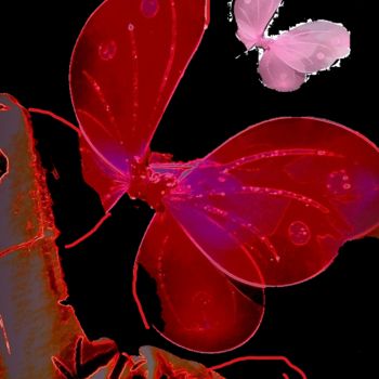 Digitale Kunst getiteld "mariposas-luminosas" door Mysane, Origineel Kunstwerk, 3D-modellering