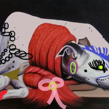 Arts numériques intitulée "le-chien-des-rois.j…" par Mysane, Œuvre d'art originale, Peinture numérique