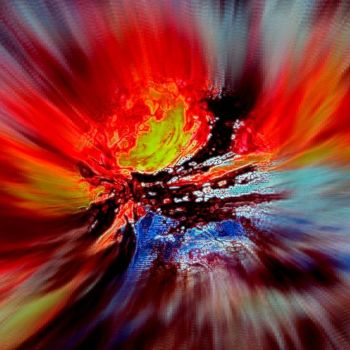 Arts numériques intitulée "Etude du feu" par Mysane, Œuvre d'art originale, Peinture numérique