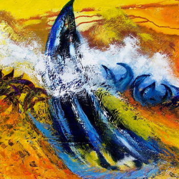 Pittura intitolato "voilier" da Mysane, Opera d'arte originale, Acrilico