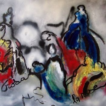 Malerei mit dem Titel "le pensum" von Mysane, Original-Kunstwerk, Andere