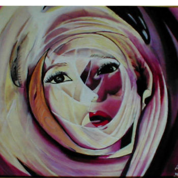 Malerei mit dem Titel "identite-blessee.jpg" von Mysane, Original-Kunstwerk, Öl