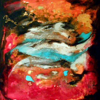 Peinture intitulée "dans-les-mers-du-su…" par Mysane, Œuvre d'art originale, Autre