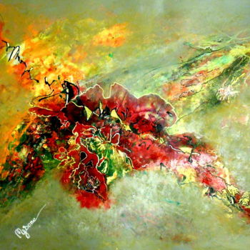 Peinture intitulée "flores-de-españa" par Mysane, Œuvre d'art originale, Autre