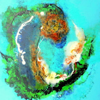 Peinture intitulée "in-utero" par Mysane, Œuvre d'art originale, Autre
