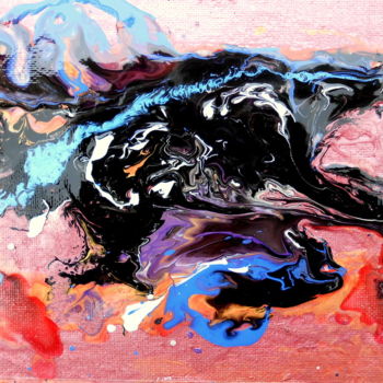 Pintura intitulada "l-aigle-noir.jpg" por Mysane, Obras de arte originais, Outro