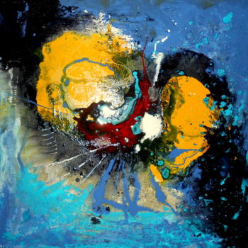 Pintura intitulada "Eclats de coeur" por Mysane, Obras de arte originais, Outro