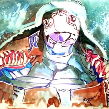 Disegno intitolato "la-tortue" da Mysane, Opera d'arte originale, Altro