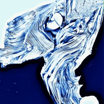 Digitale Kunst getiteld "Peuple fantôme bleu" door Mysane, Origineel Kunstwerk, Foto Montage