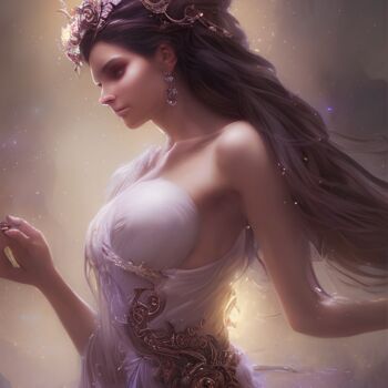 Arts numériques intitulée "Fairy Beautiful Wom…" par Mystic Muse, Œuvre d'art originale, Image générée par l'IA