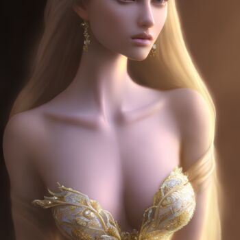 Arts numériques intitulée "An Royal Woman" par Mystic Muse, Œuvre d'art originale, Image générée par l'IA